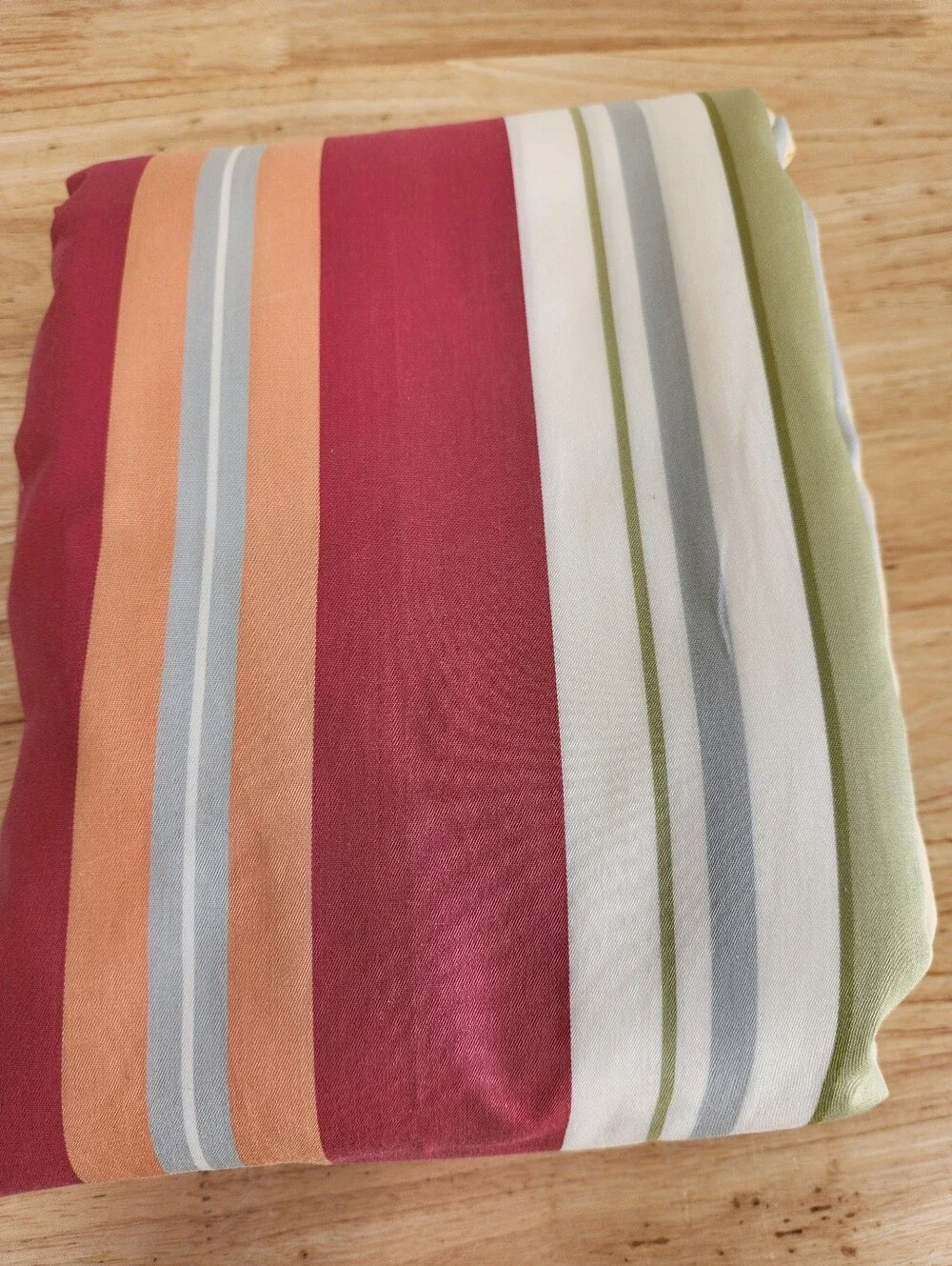 Pottery Barn Marin Striped Duvet Cover Sz F/ Q Bright Colorful Beach Modern NOS